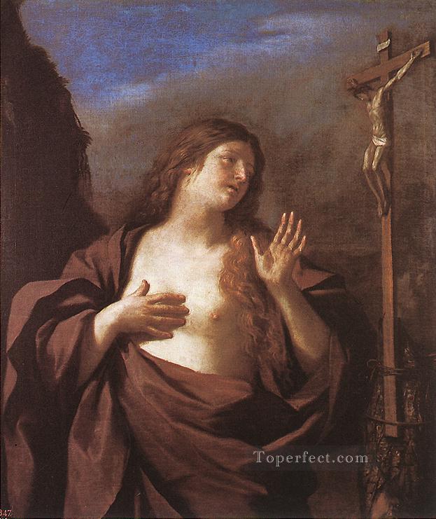 Mary Magdalene in Penitence Baroque Guercino Oil Paintings